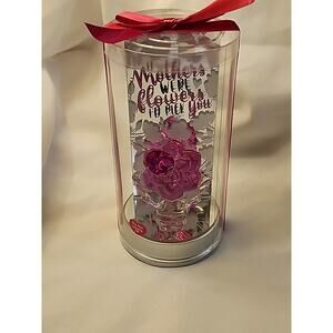 If Mothers Were Flowers I'd Pick You Light Up Novelty Rose Glass Mirror Table To